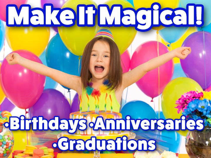Birthday Party Packages Paradise, PA Magic & Wonder Dinner Theater