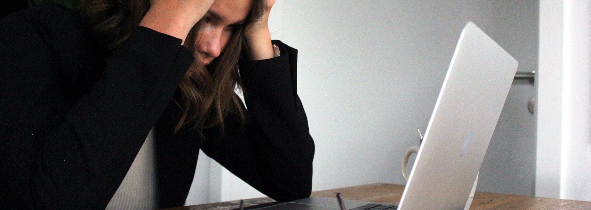 Upset woman