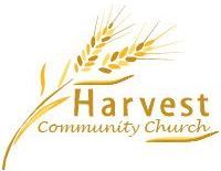 The logo for the harvest community church is a wheat ear.