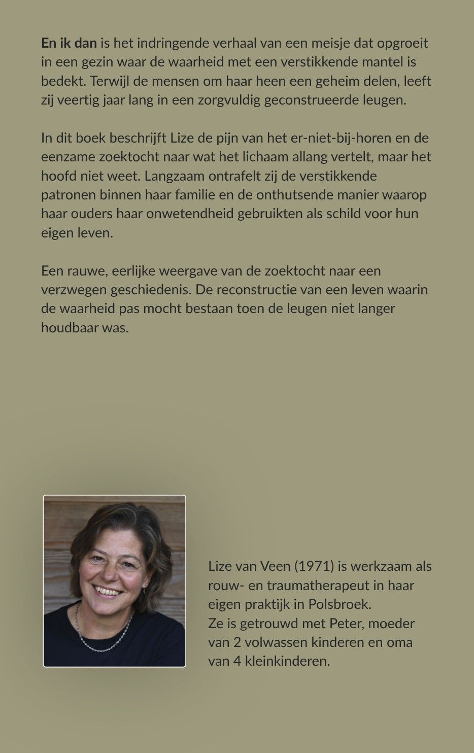 Achterkant boek En ik dan