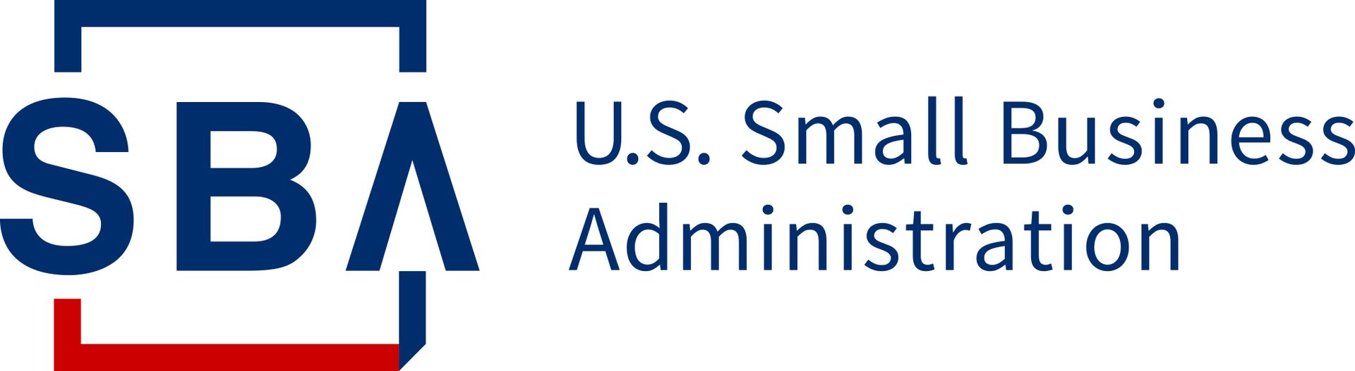 SBA logo: blue square with