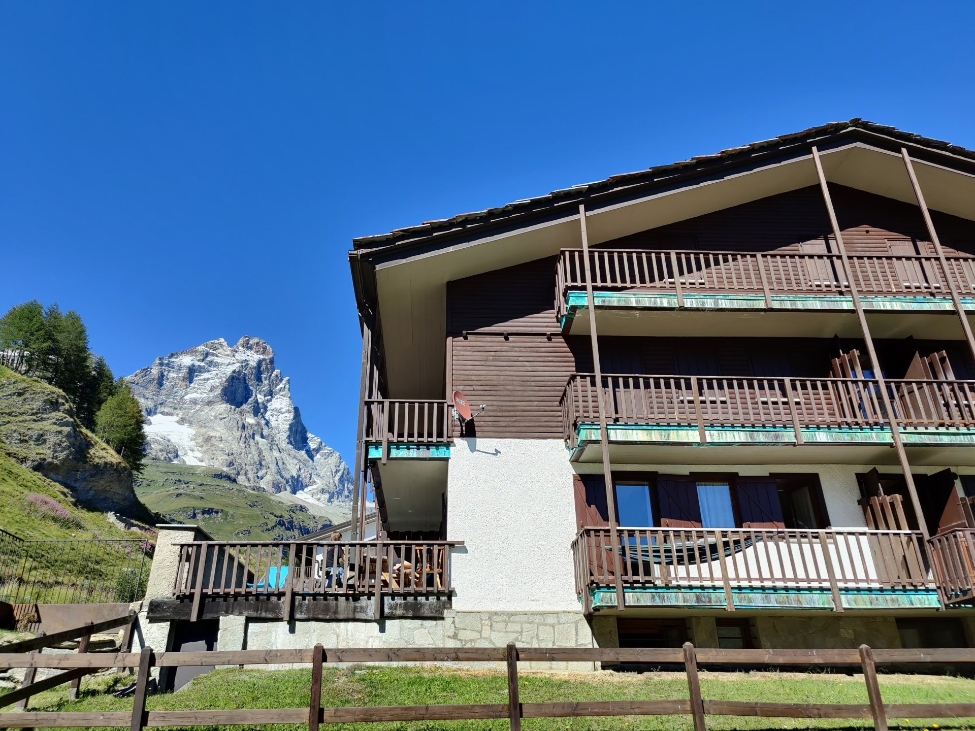 Side of the house where apartment Martino is located