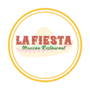 La Fiesta Mexican Restaurant logo with red text and yellow circular border