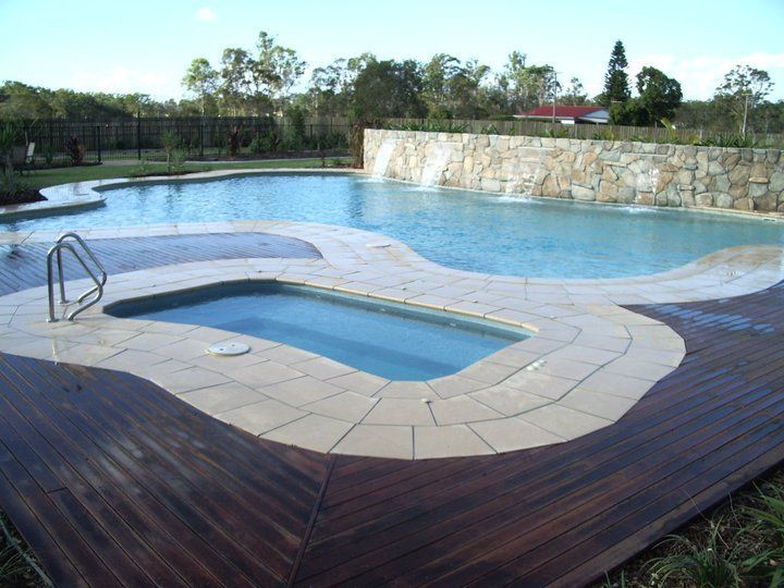 Huge And Small Pool — Bundaberg, QLD — JJ's Pools & Spas