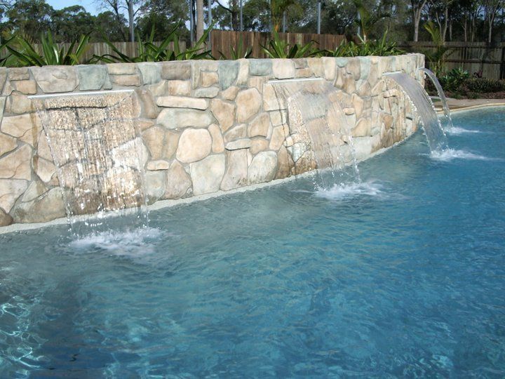 Pool Waterfalls — Bundaberg, QLD — JJ's Pools & Spas
