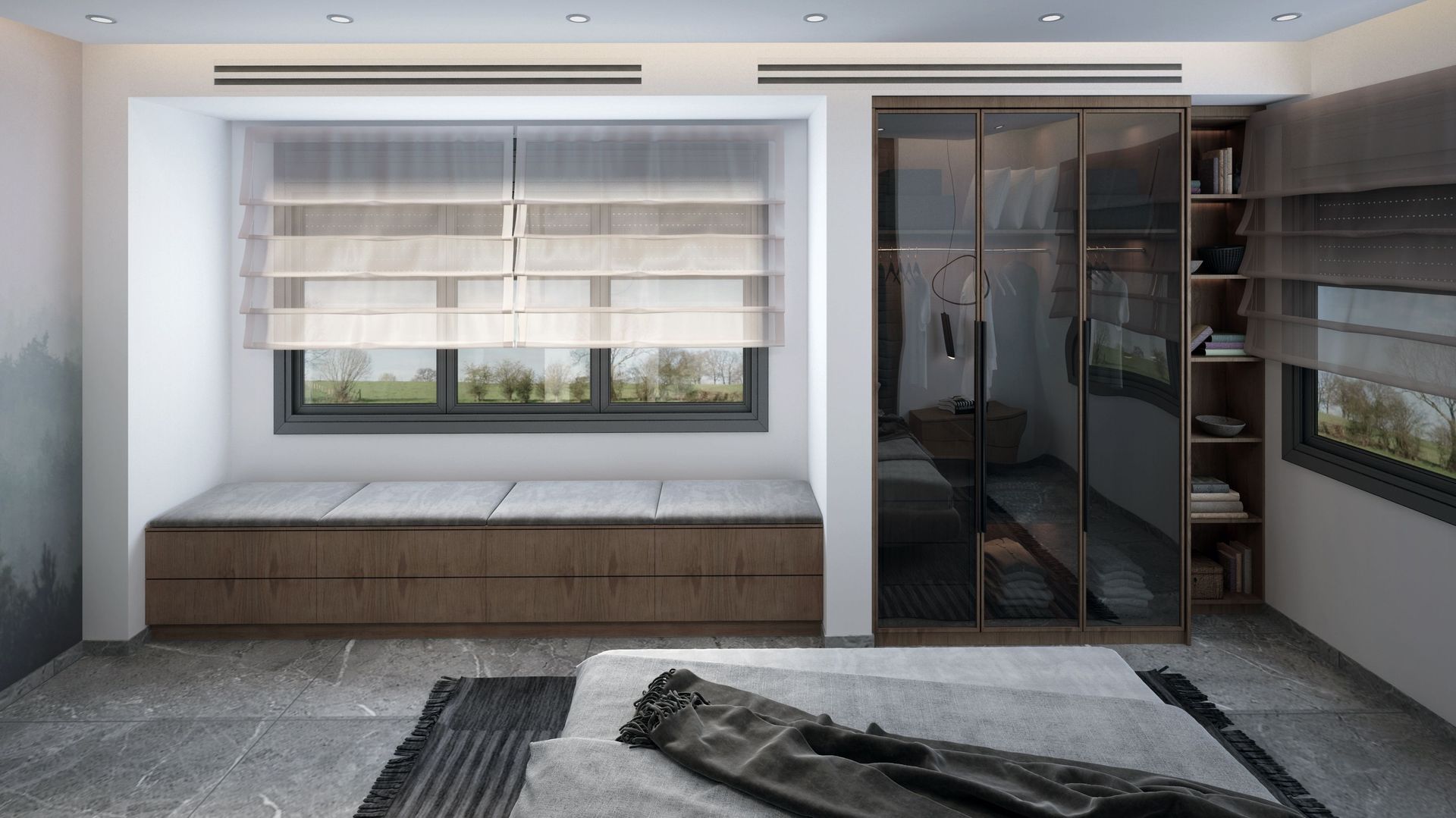 Custom Window Seats with Storage