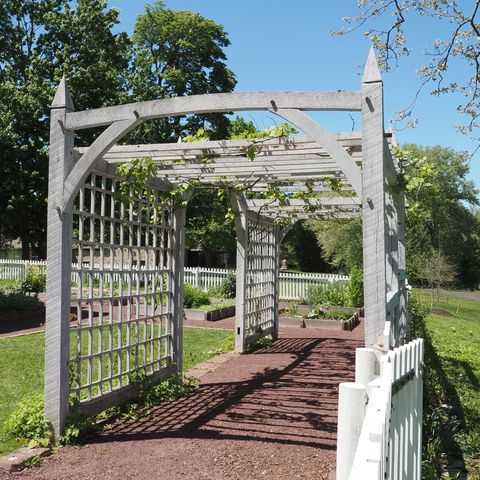 arbor over walkway in quincy