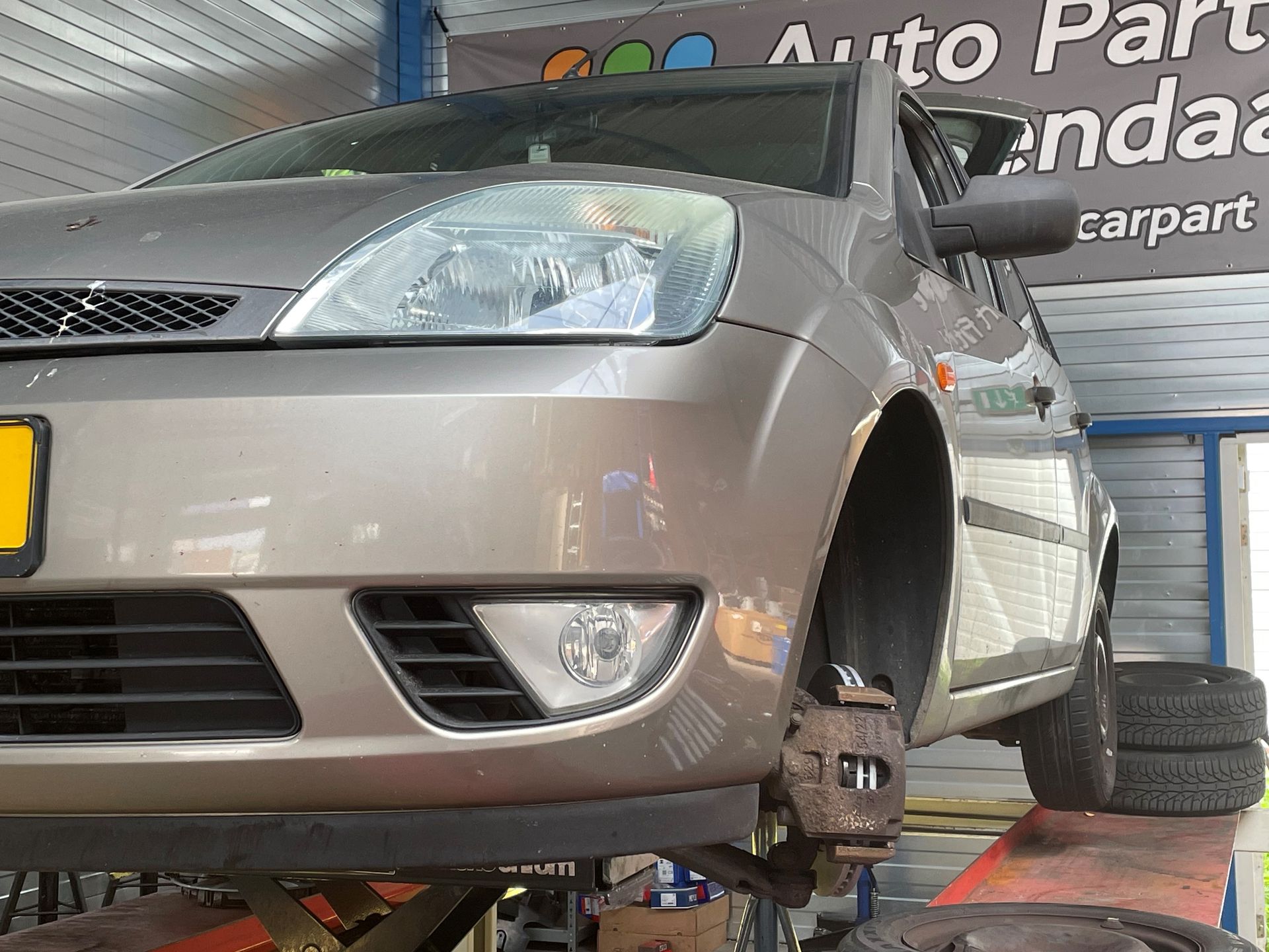 Versleten remschijven Ford Fiesta