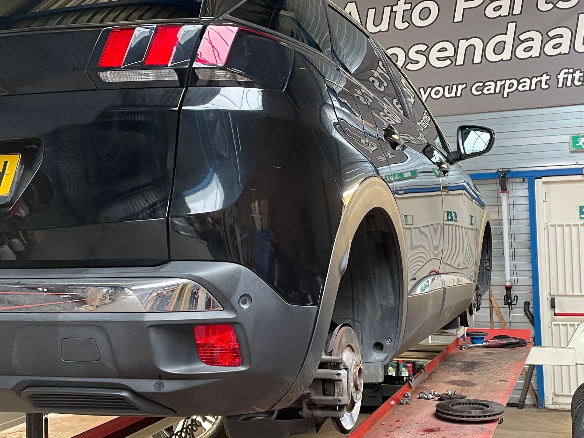 Versleten remschijven Peugeot 3008