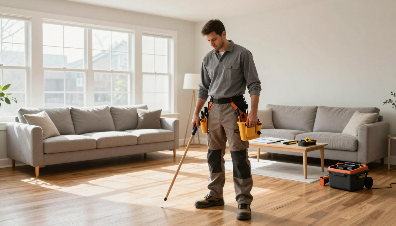 Local home restoration services team working on a Maryland property.