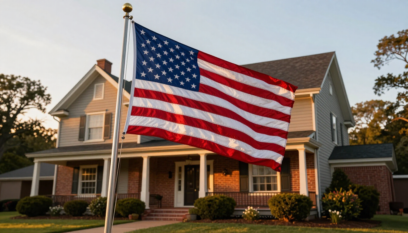 A patriotic and community-focused display