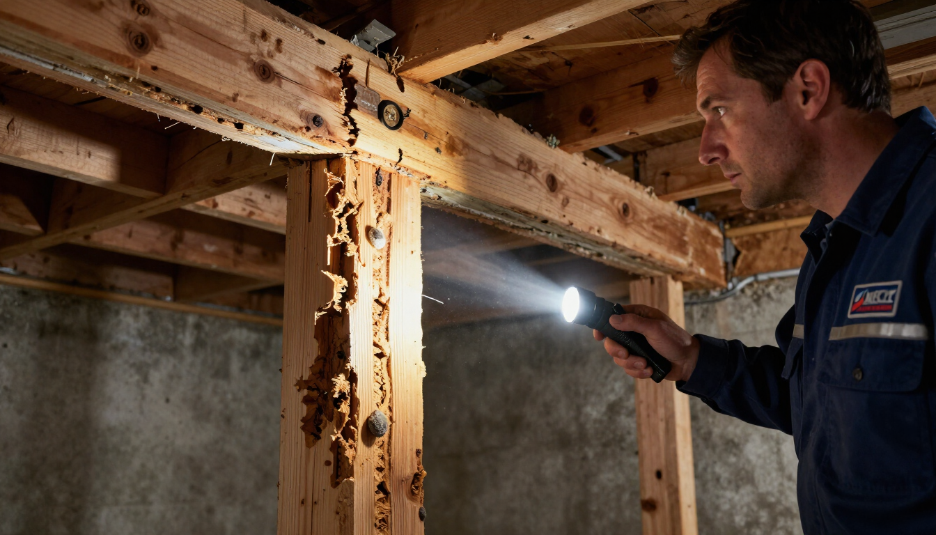 Professional inspection for termites