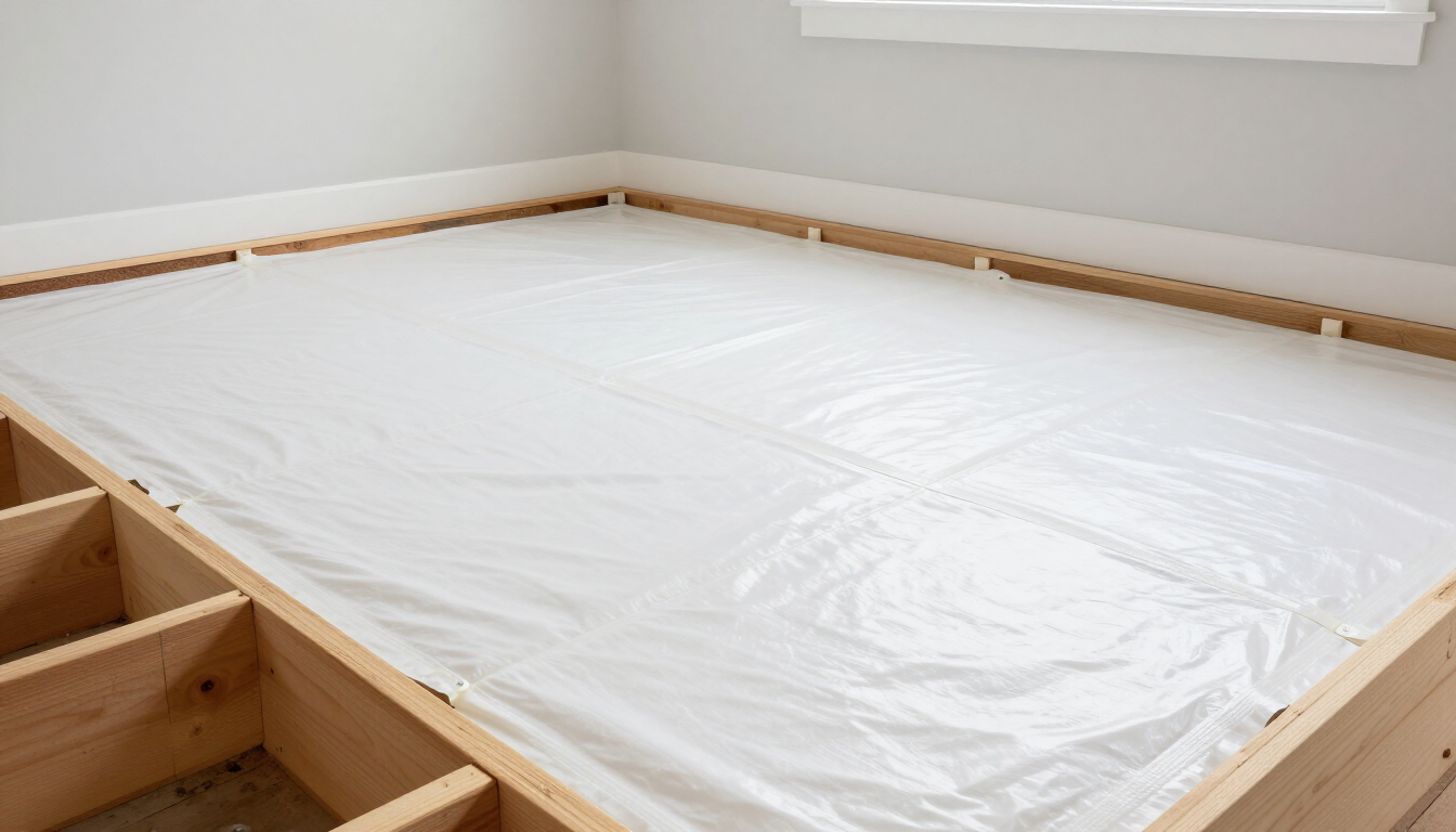 Clean encapsulated crawl space