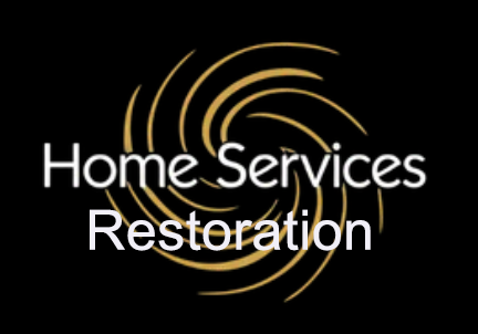 home services RESTORATION white logo