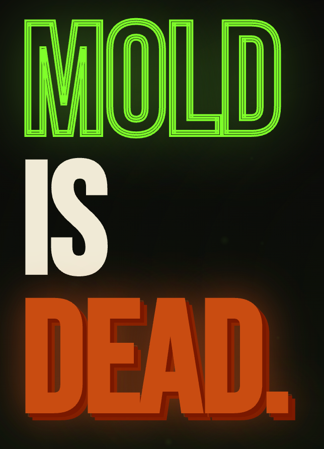 Text on a dark background:
