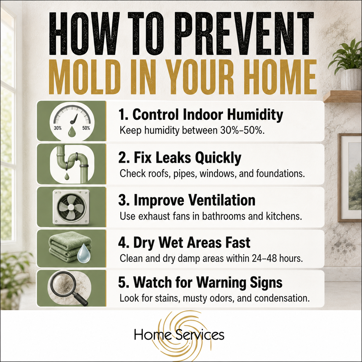 Professional inspecting home for mold in Southern Maryland