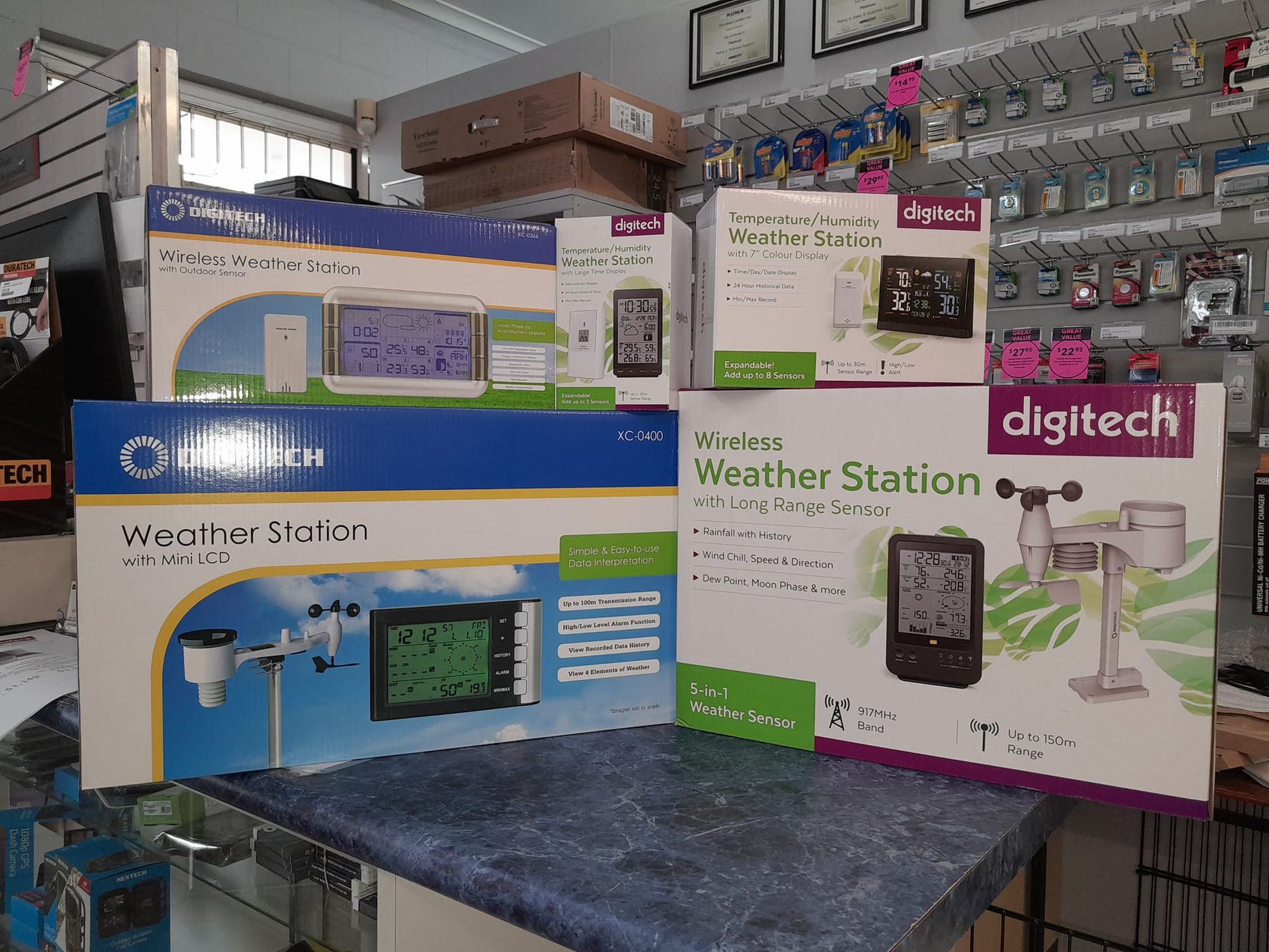 Several Boxes Of Weather Stations — Dateline Computers Authorised Jaycar Reseller In Airlie Beach, QLD