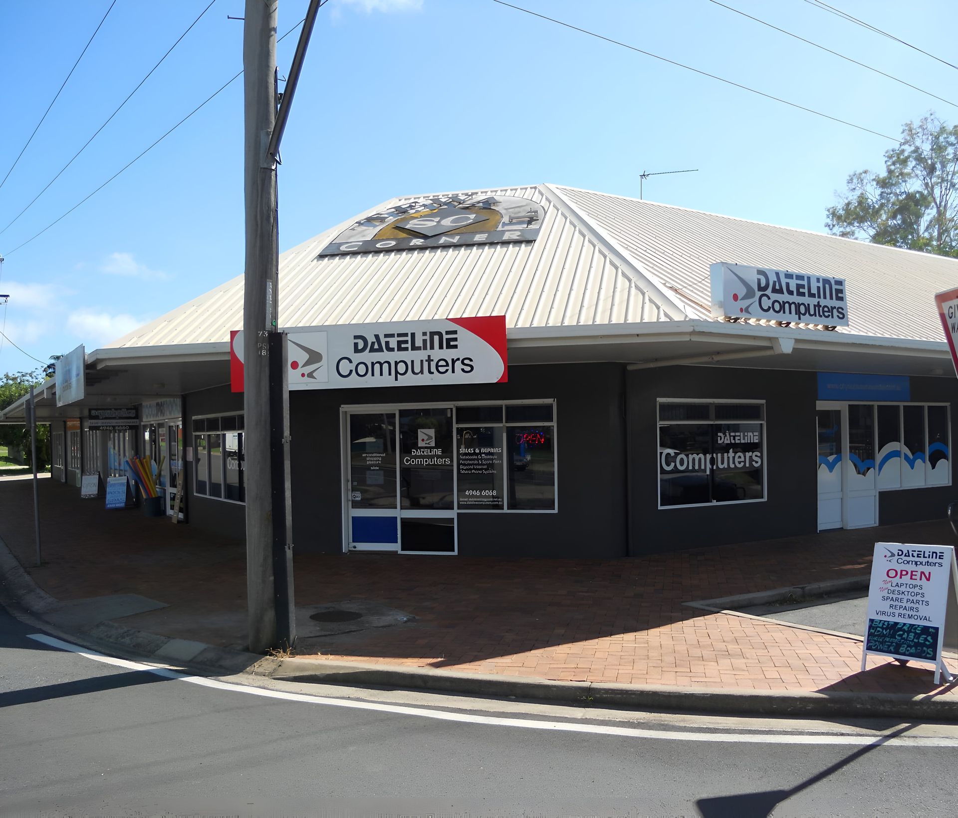 A Building With A Sign That Says Dataline Computers — Dateline Computers Authorised Jaycar Reseller In Proserpine, QLD