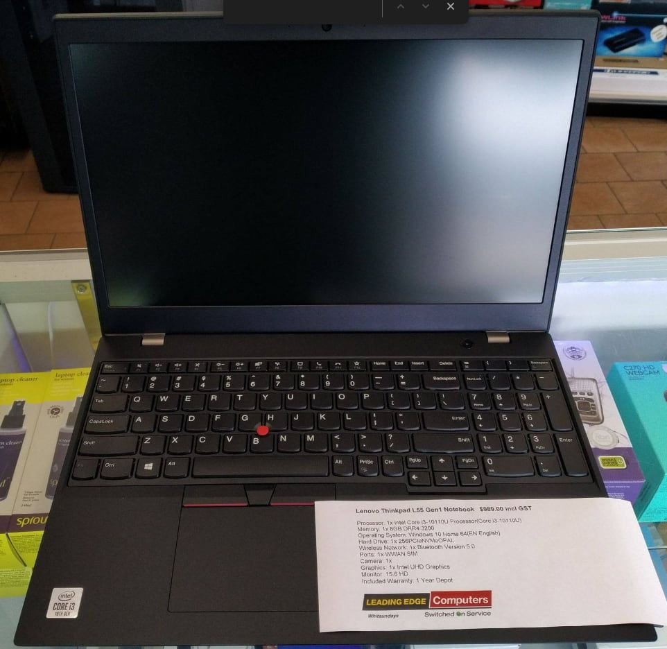 A Black Laptop Is Sitting On Top Of A Glass Display Case — Dateline Computers Authorised Jaycar Reseller In Cannonvale, QLD