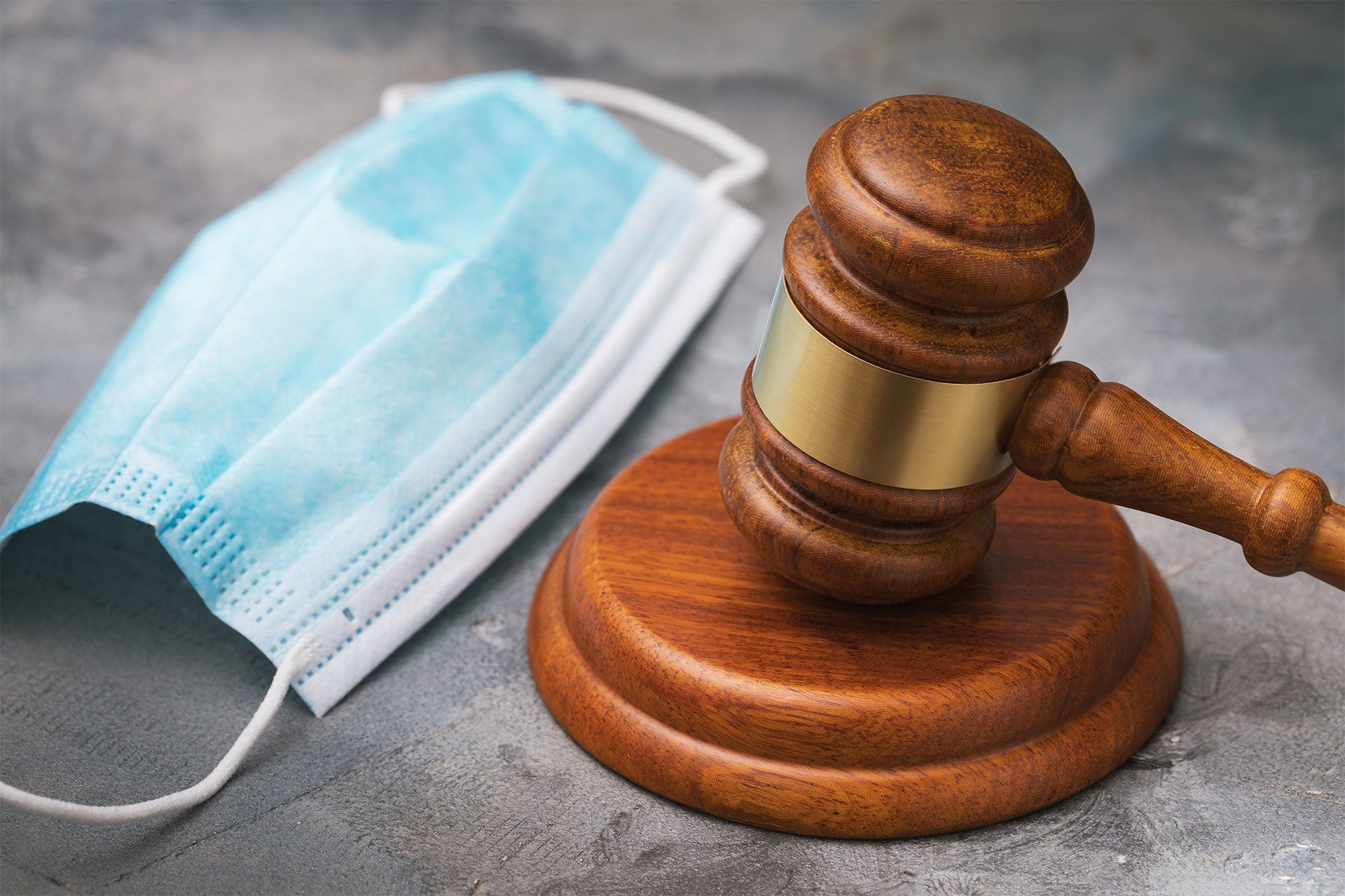 Face Mask and Gavel