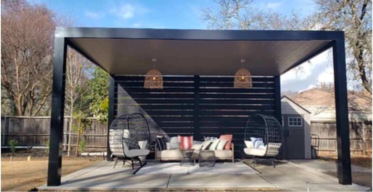 Solid Modern Frame Patio Covers
