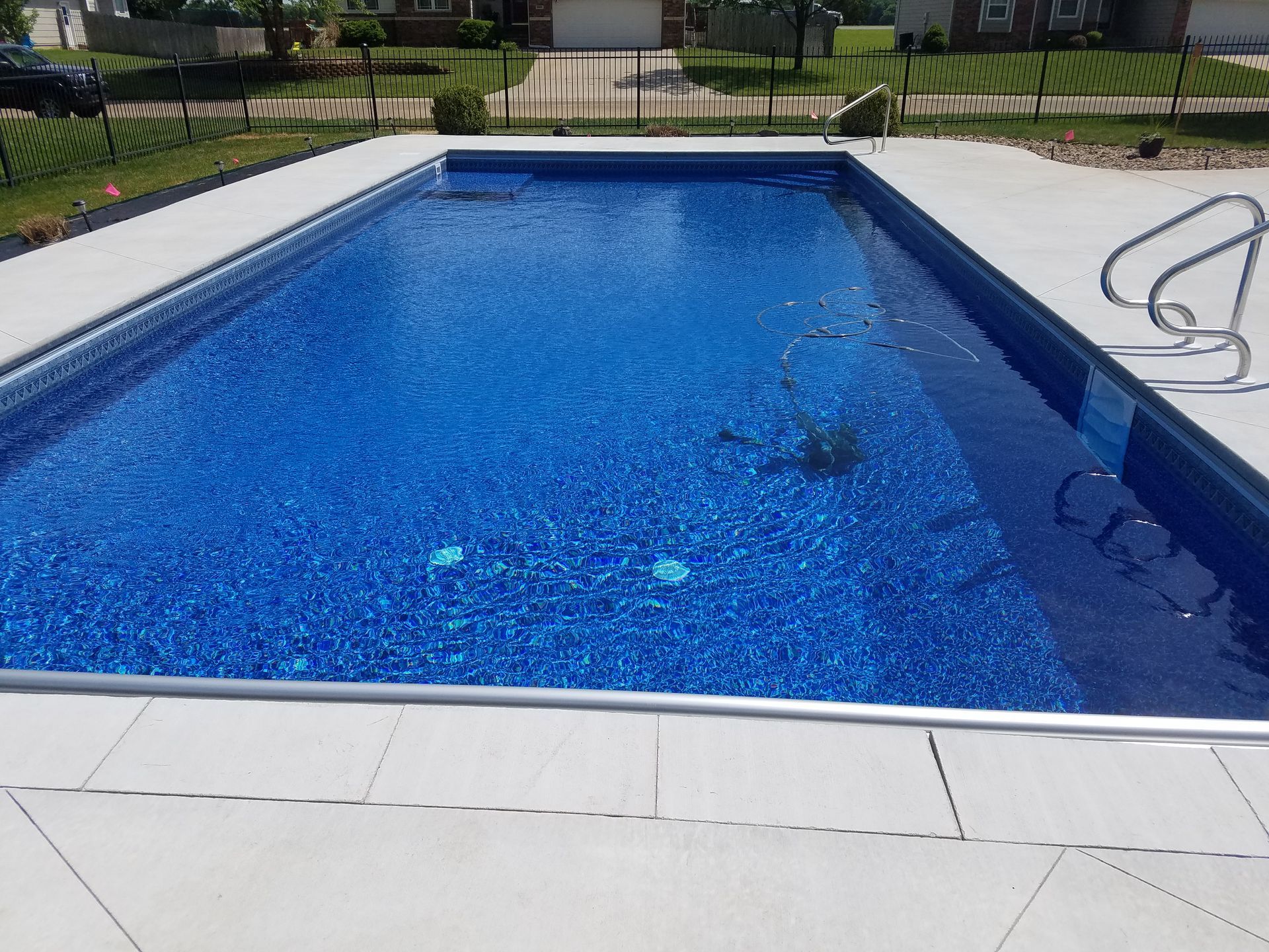 Clean Backyard Swimming Pool — Wichita, KS — Platinum Pools Inc.