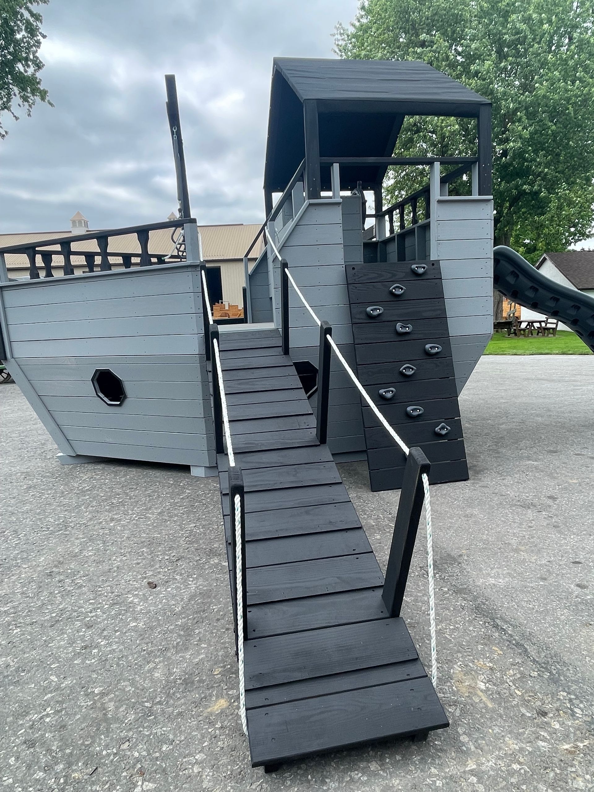 Custom pirate ship playground for families