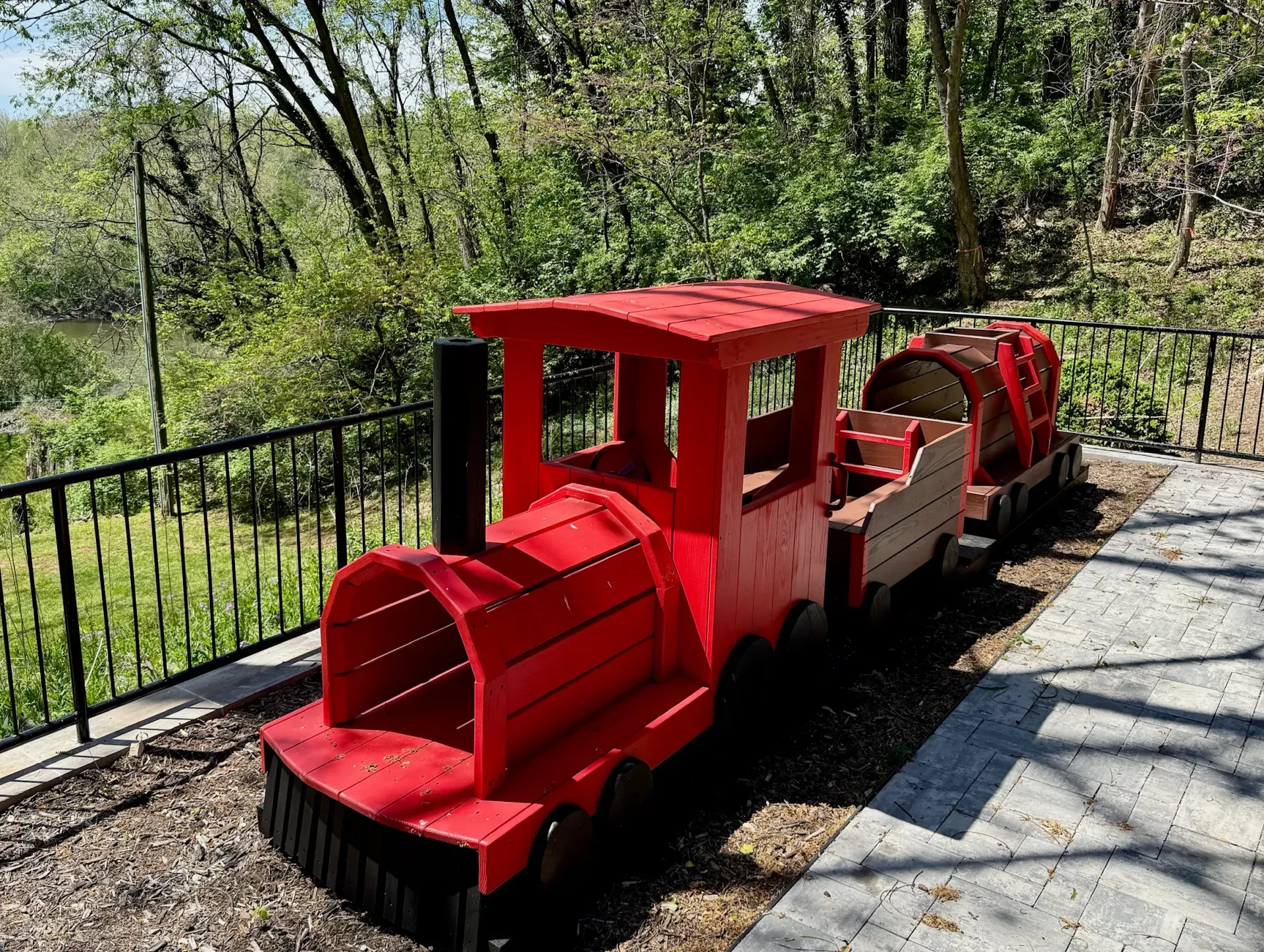 train playground set