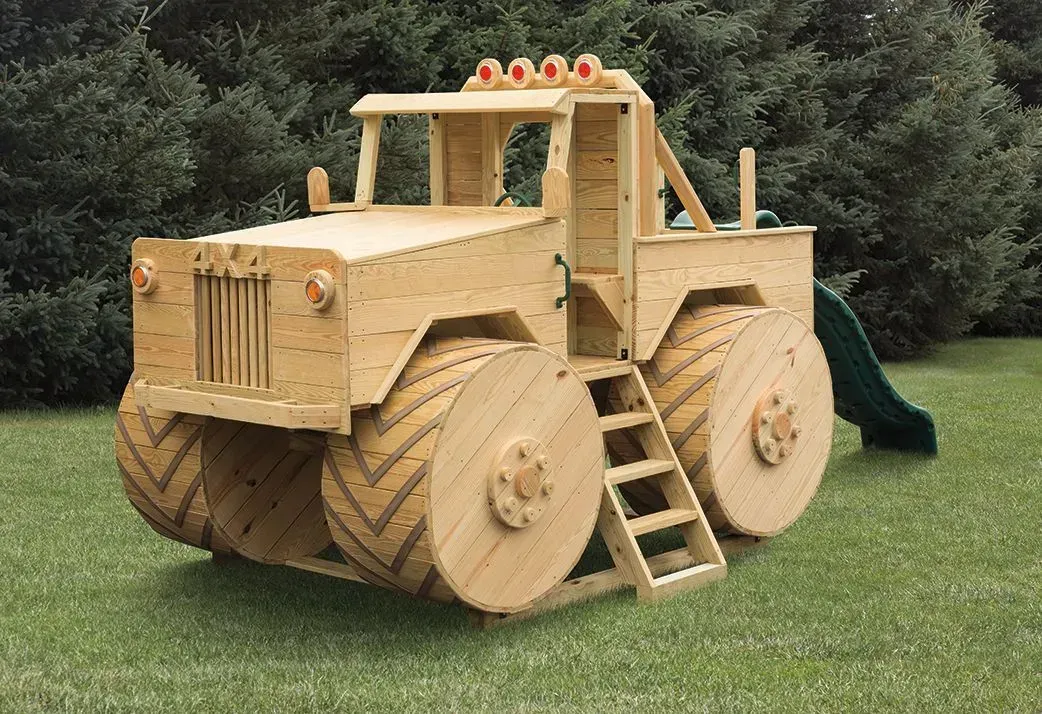 Custom off-road Jeep playground set for families, churches, and communities.