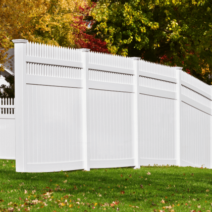 vinyl fence pickets tall and uniform privacy fencing