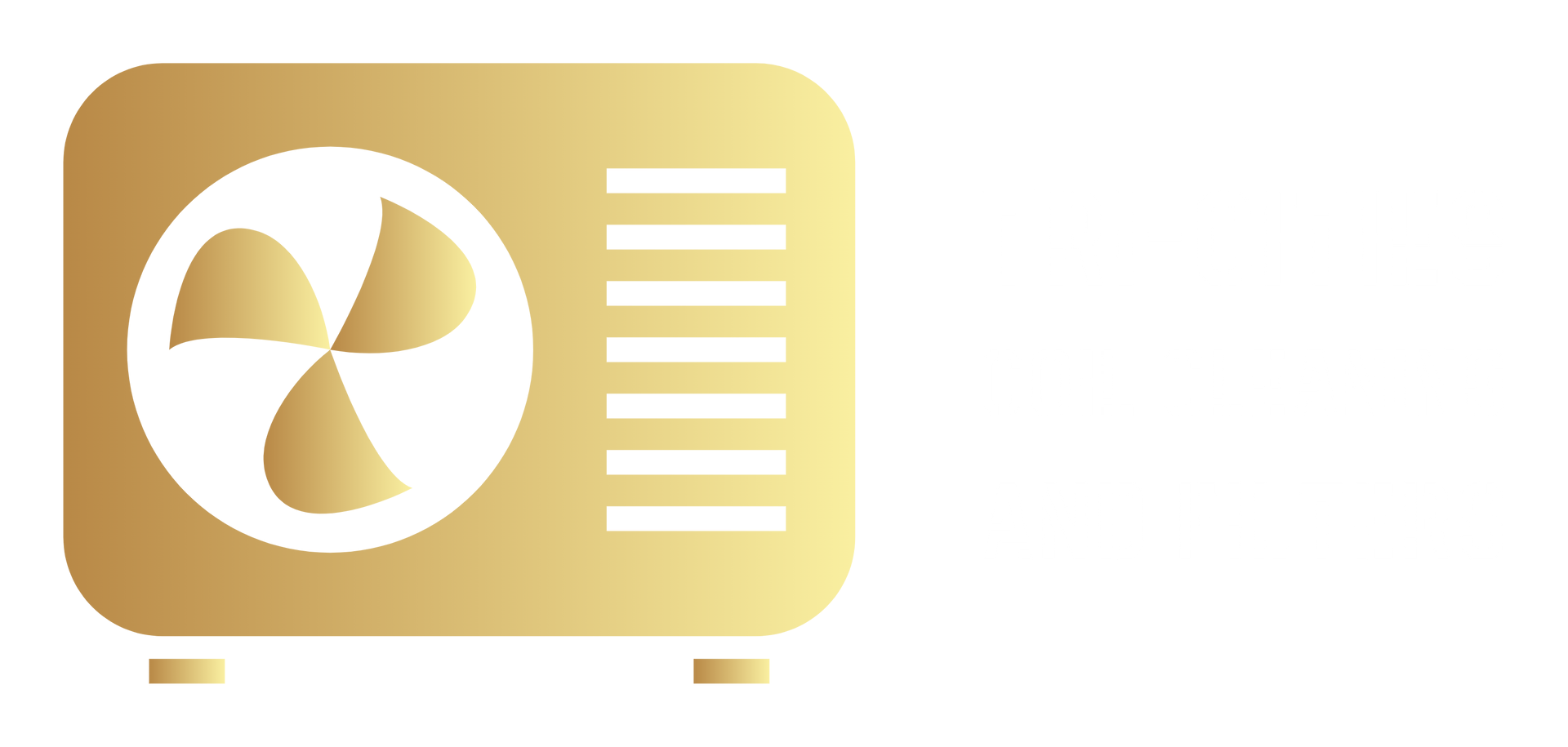 Gold-colored air conditioning unit icon.