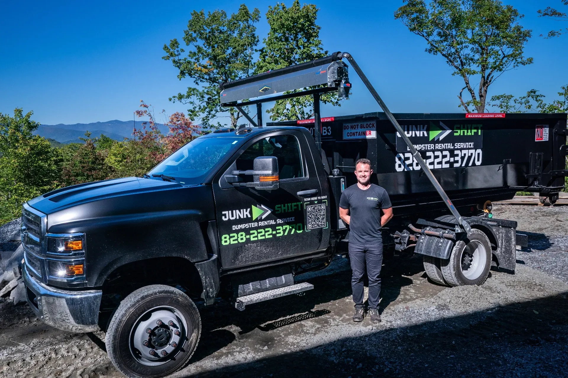 A poster showing how to rent from brimley site services.