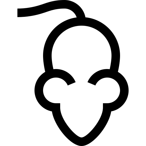 a mouse with a long tail