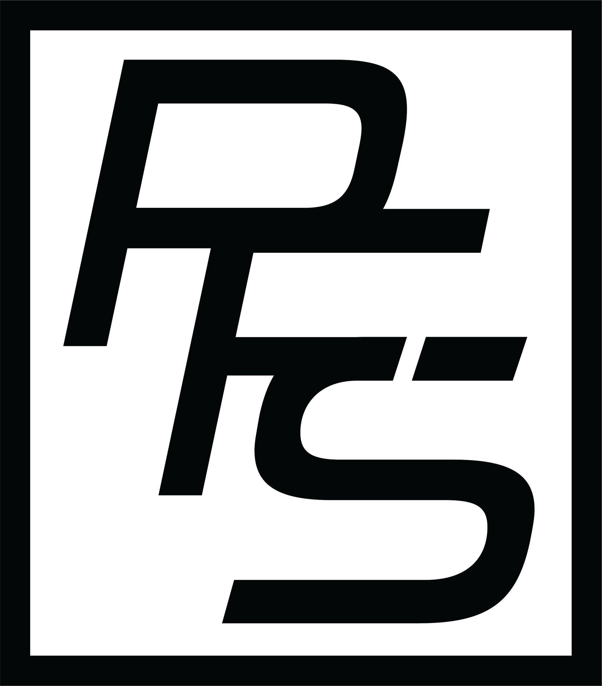 Black stylized letters