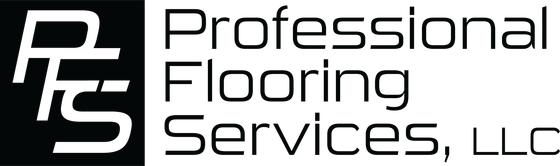 Logo for Professional Flooring Services, LLC: white
