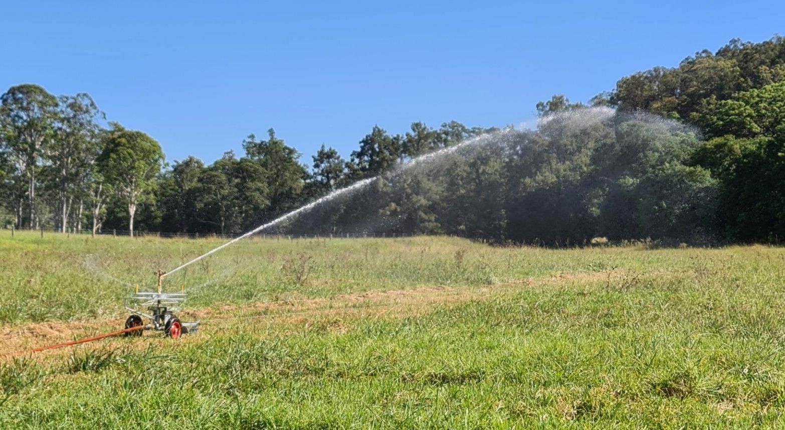 A Trailer With A Pump On It Is Parked In A Warehouse — Manning Valley Pumps And Irrigation In Forster, NSW