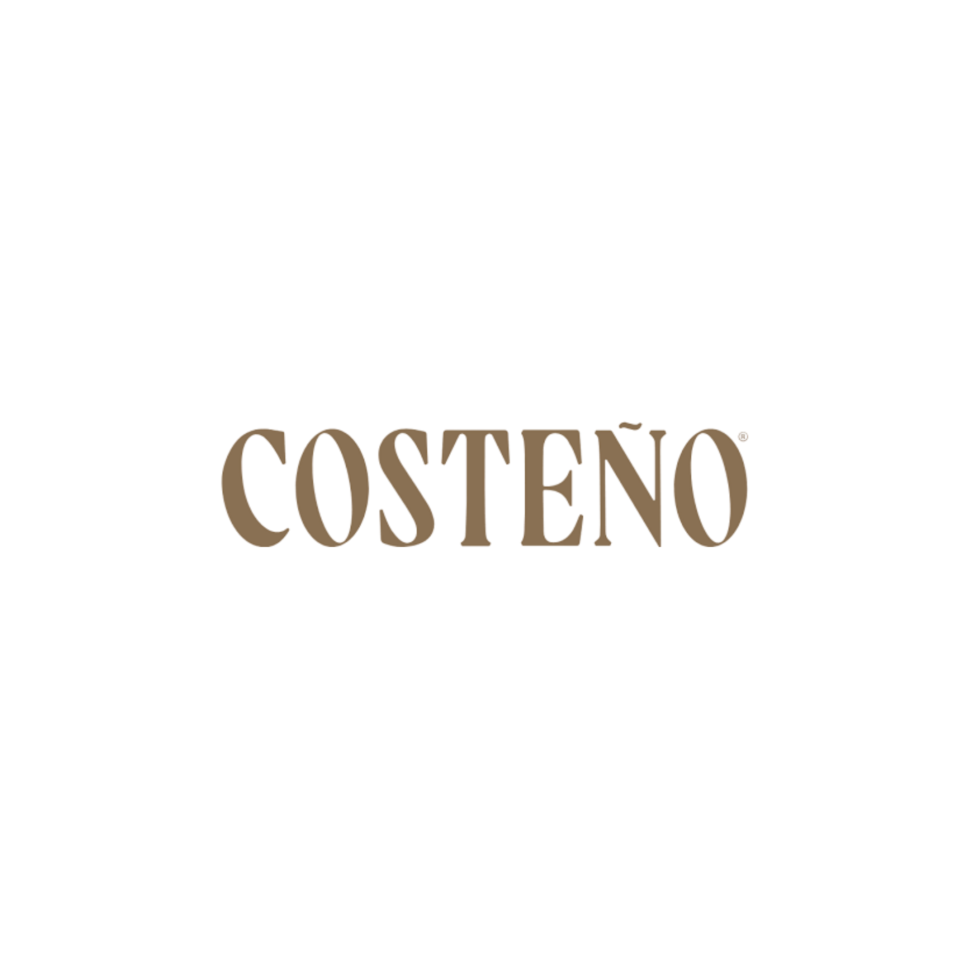 Logotipo de Costeño en tipografía serif marrón sobre fondo blanco.