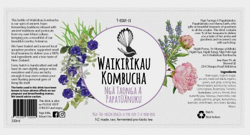 kombucha label example