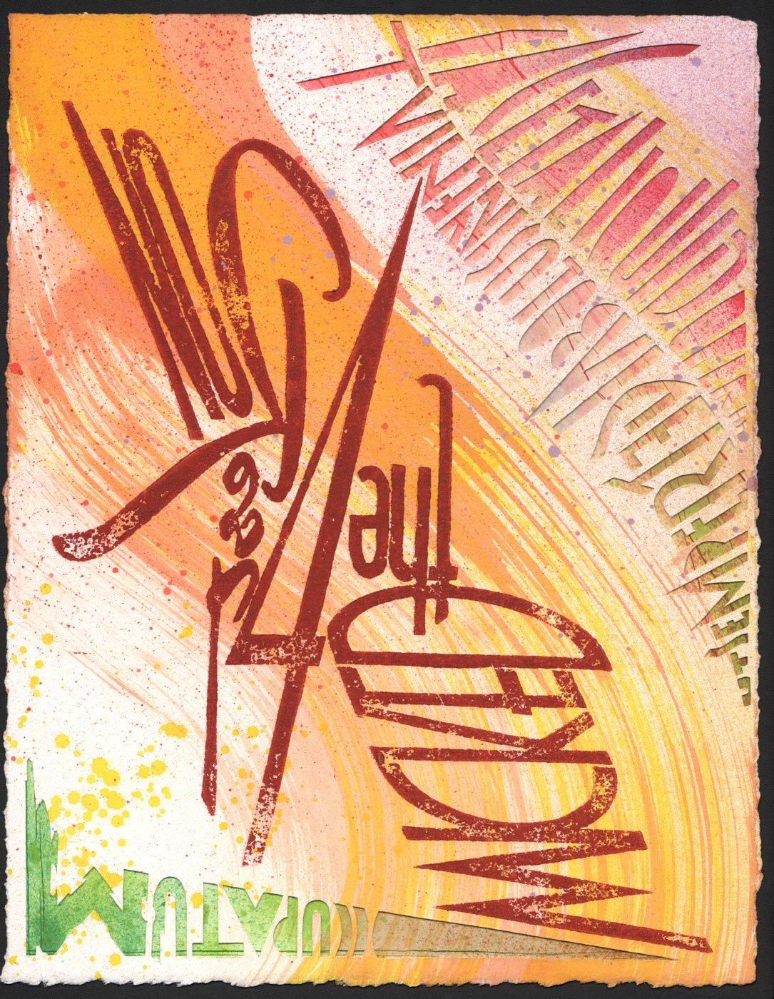 jurne graffiti artist hand cut paper collage no rest for the wicked