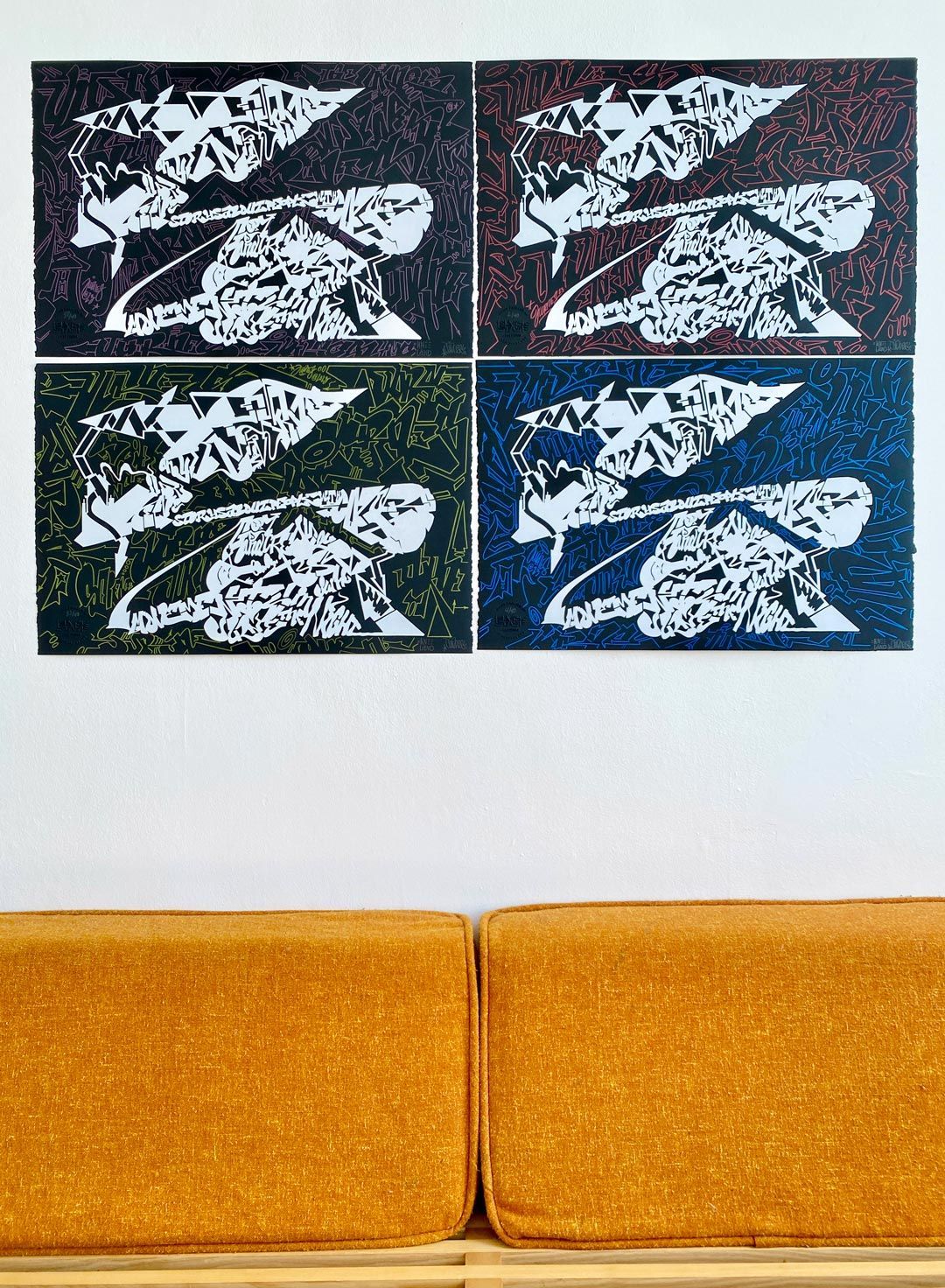 S print by JURNE - Hand embellished multiples