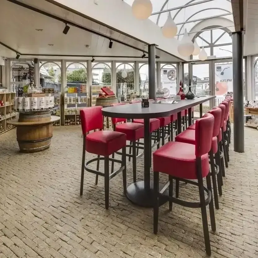 Wine Shop Interior With Brick Floor — Creative Commercial Furniture in Mackay, QLD