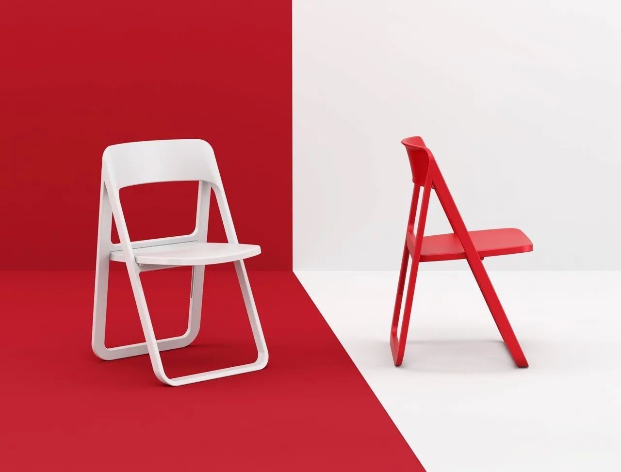 Two Folding Chairs Are Sitting Next to Each Other — Creative Commercial Furniture in Cairns City, QLD 