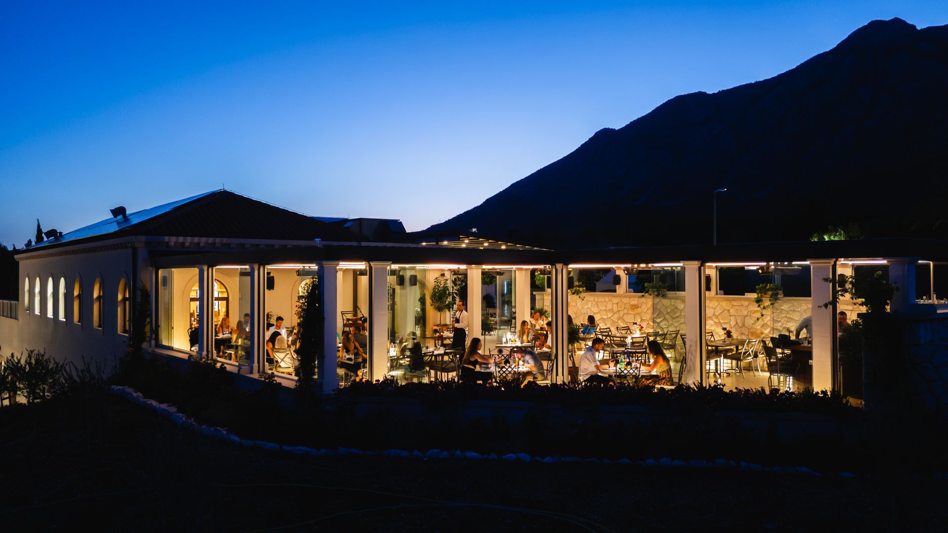 Seaide terrace at Korta Katarna Winery