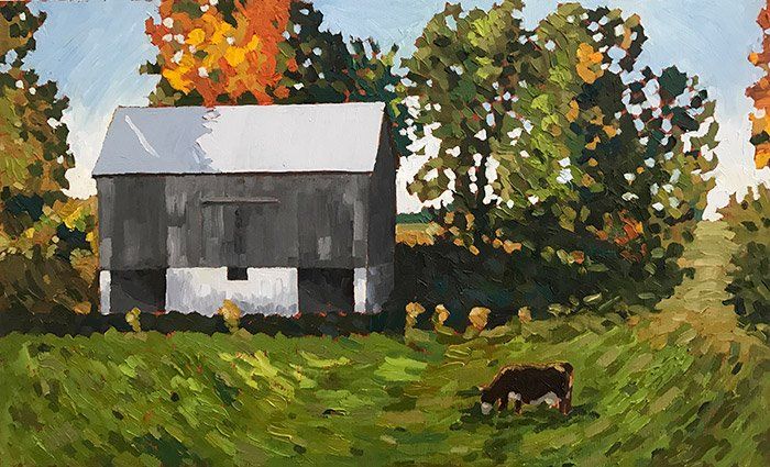 In the pasture