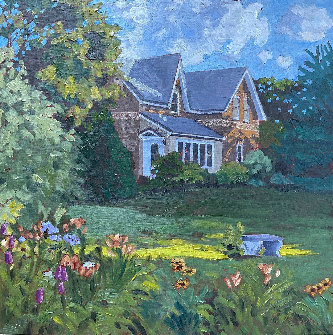 House oil painting commission.