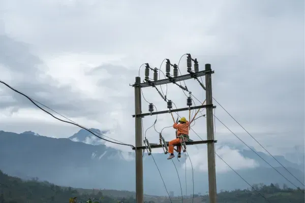 Grover Construction LLC team performing pole inspections in Washington state