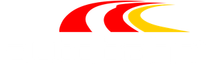 Three curved lines: red, white, and yellow, flowing from left to right.