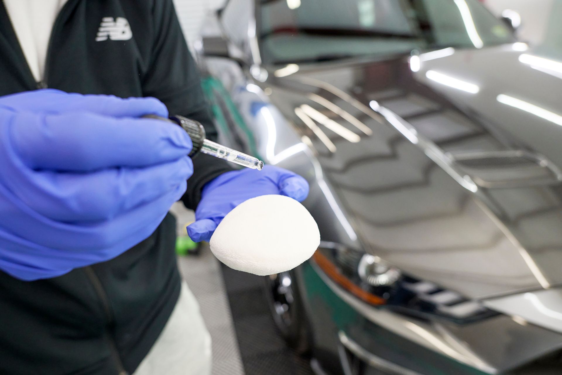 Ceramic coating application on GT Mustang | GT Tinting Hampton VA