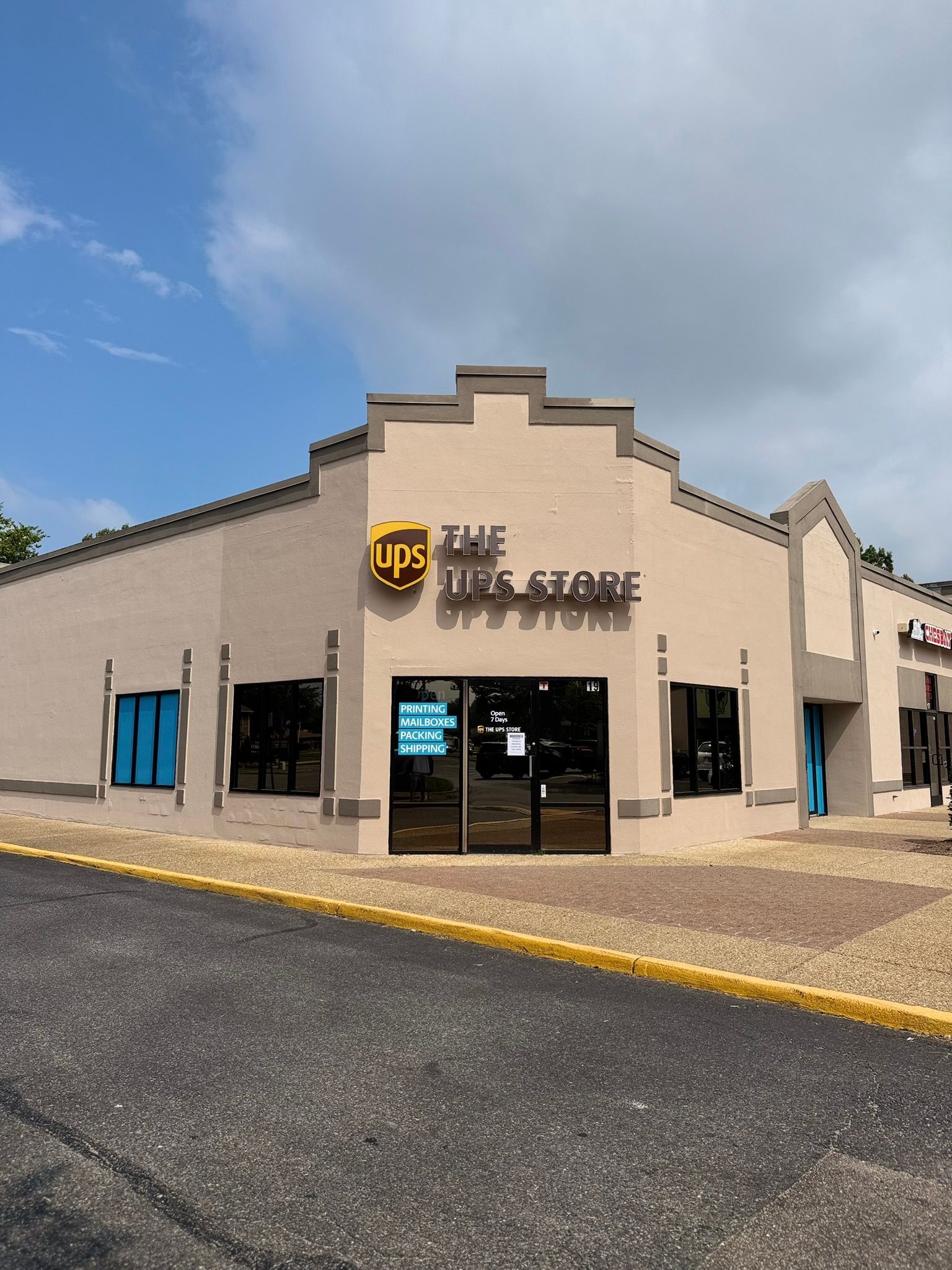 Commercial window tinting at The UPS Store storefront | GT Tinting