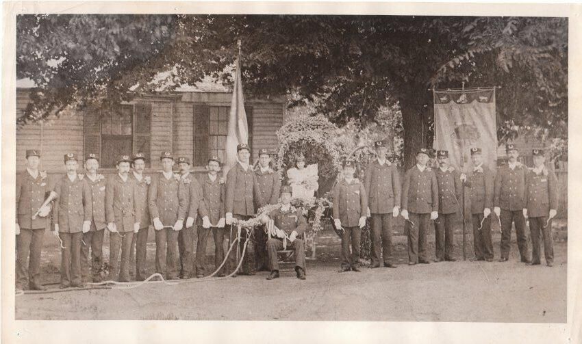 The Volunteer Unity Hose Company, July 4, 1896.